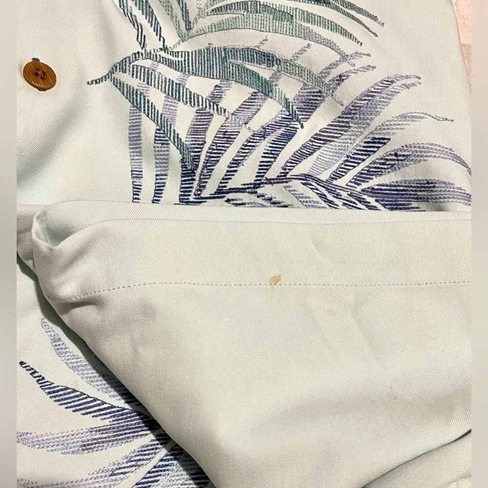 tommy bahama silk shirt Tropical embroidered Resort summer beach Men’s 2XL/2TG